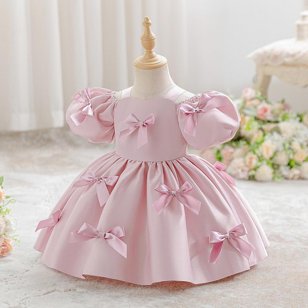 European-American Style Girls' Princess Party Dress: Formal Gown for Banquet, Fashion Show, Performance, and Evening Events.