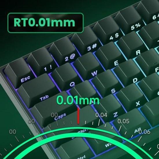 MonsGeek FUN60 Pro SP Wired Model HE Sensor 0.01mm Rapid Trigger Compatible Magnetic Switch Akko Glare English Layout Tenkeyless Side Print 8K Swap