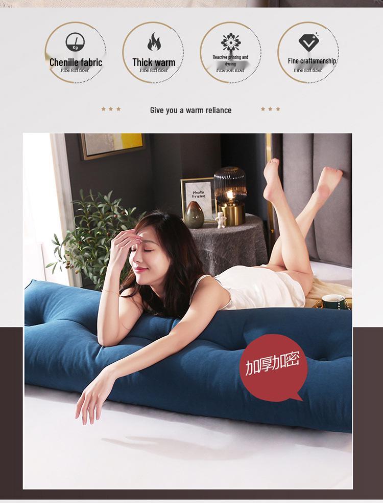 Triangle Large Backrest Lumbar Support Cushion - Solid Color Sofa & Bed Pillow