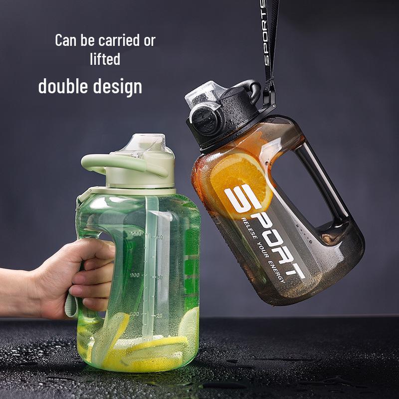 Men's Large Capacity Sports Water Bottle - Fitness Bucket Space Cup