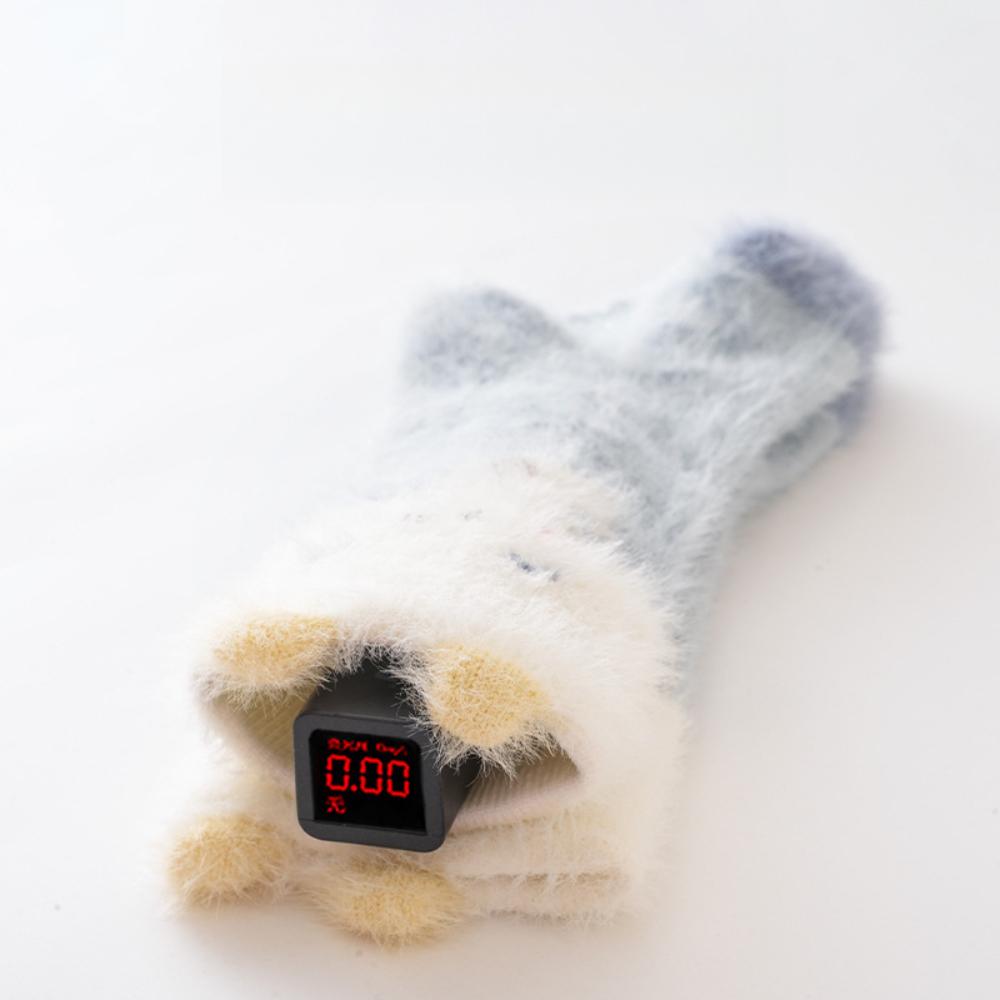 Children's Mid-Calf Socks Mink Velvet Warm Baby Socks Loose Mouth Non-Tightening Foot Seamless Glue Anti-Slip Floor Socks