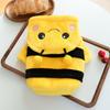Pet Costume Hooded Bee Outfit Small Dogs Cats Winter Fleece Lined Cozy Dress-up Apparel