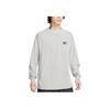 Nike Sportswear NAI-KE Series Warm Comfortable Breathable Lightweight Long Sleeve T-Shirt Men Tops Light-Iron-Ore-Gray HQ0893014