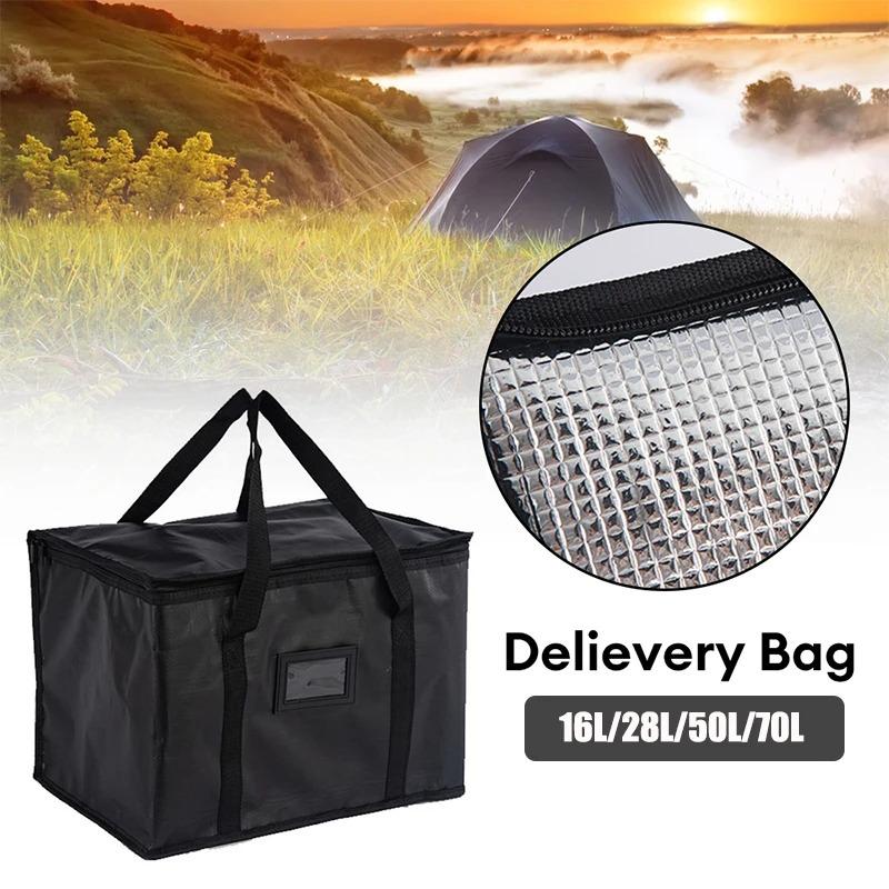 Borsa Frigo Termica Isolata da 70L Isolamento Per Mantenere Freddo Grande Capacità Portatile Borsa Pranzo Cerniera Picnic Campeggio Foglio di Alluminio Sacca per Cibo