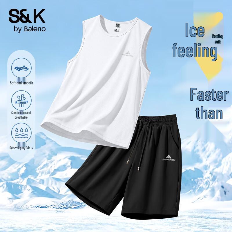 Baleno S&K Men s Summer Tank Top & Shorts Set M