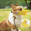 Weiche verstellbare Silikon-Maulkorb für kleine Hunde Anti-Biss Anti-Bell Entenschnabel-Abdeckung Atmungsaktiv Trinkbar Haustier-Trainingszubehör