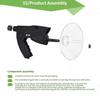 8x Monocular Telescope With Microphone For Bird Watching, Bak4 Prism Ipx4 Waterproof, Beginner Friendly No Battery Recording Scope