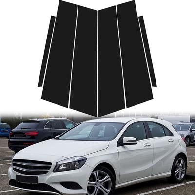 6 stuks Auto Raam Deur Stijl B C Stijl Post Cover Past Voor Mercedes Benz A-Klasse W176 5-Deurs Hatchback 2013-2018