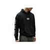 Vans Logo Print Solid Color Drawstring Hoodie Unisex Hoodies Black VN00090UBLK
