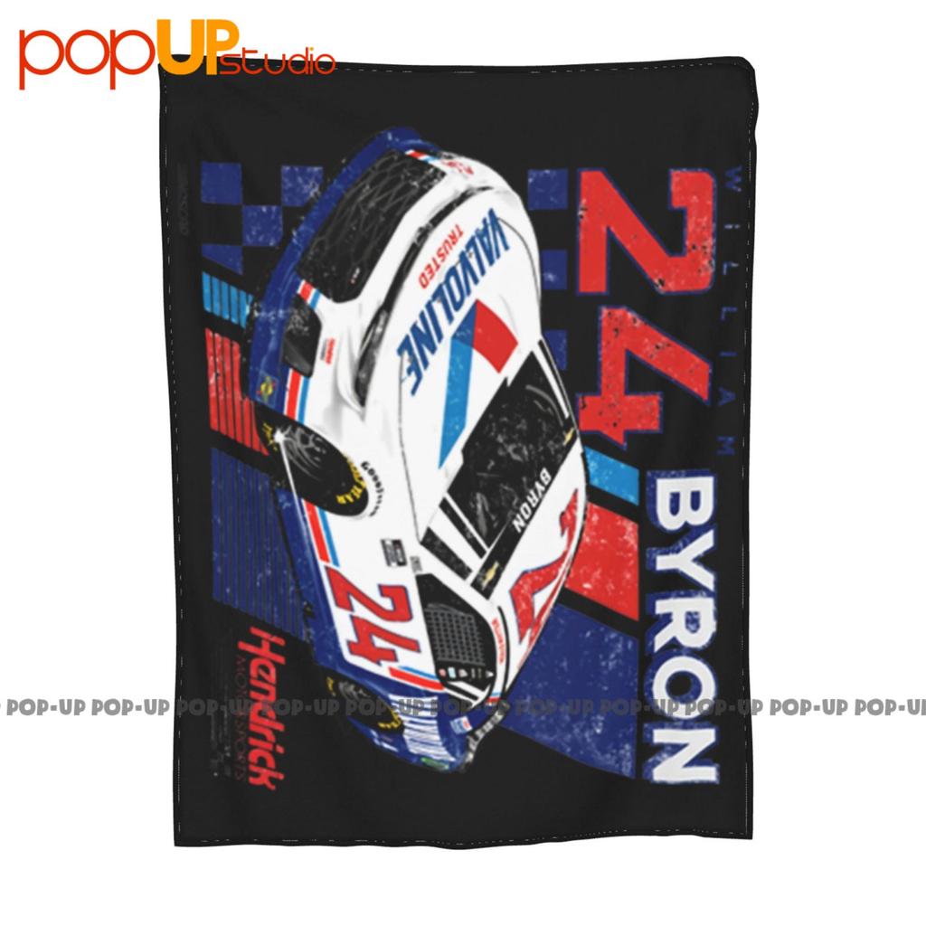 2021 #24 William Byron“ Valvoline Darlington Throwback“T-Large Sd Ship Ultra-Soft Blanket Quilt Winter Sofa Cover Bed Covers