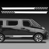 Car Body Side Long Stripes Stickers For Camper Van Rv Motorhome Minivan Cargo Panel Trunk Bus Auto Decoration Decals Accessories