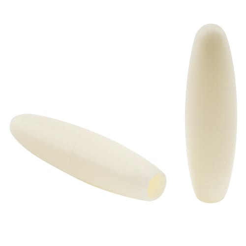 Musiclily Pro Inch-Tone Plastic Strat Tremolo Arm Caps for USA/Mexican Strat-Style Guitars, Aged White (Pack of 2)