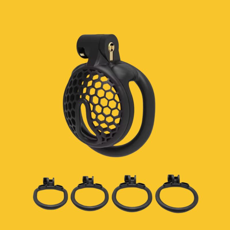 Mini Beehive Chastity Lock for Men Breathable CB Lock Chastity Device Sexy Toy Cock Cage for Adult Fun Supplies
