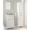 Bathroom set: cabinet with sink 50 white on legs Mila