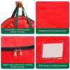 Large Capacity Christmas Tree/Decoration/Wreath Storage Bag Round Zipper Dust-Proof Water-Resistant Organizer