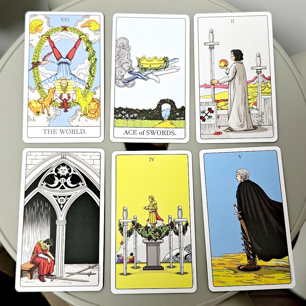10.3*6cm Shuffle Tarot Collection B Shuffled World of RWS Tarot Deck 80 Pcs Cards A Creative Way of Telling A Story