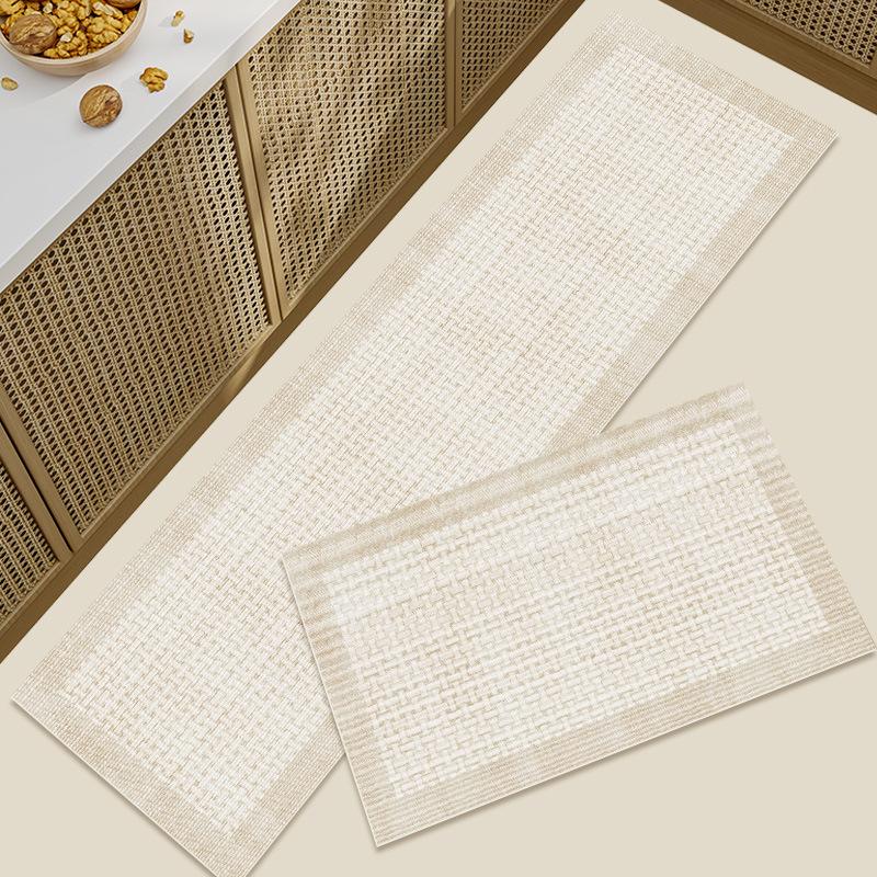 2pc Kitchen Floor Mat Made of Diatomaceous Earth,  Washable and Absorbent, Water and Oil Repellent Carpet