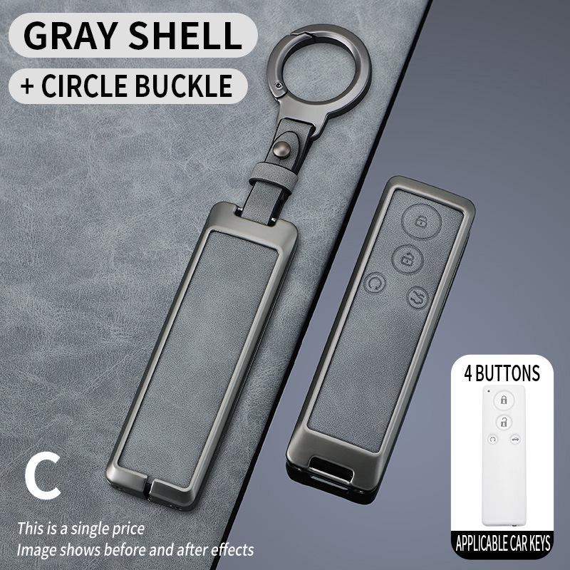 Premium Key Case for BYD Pro: Compatible with Song Plus, Yuan DMI, Dolphin, Han, Tang, Qin, Han EV - Protective Shell with Buckle