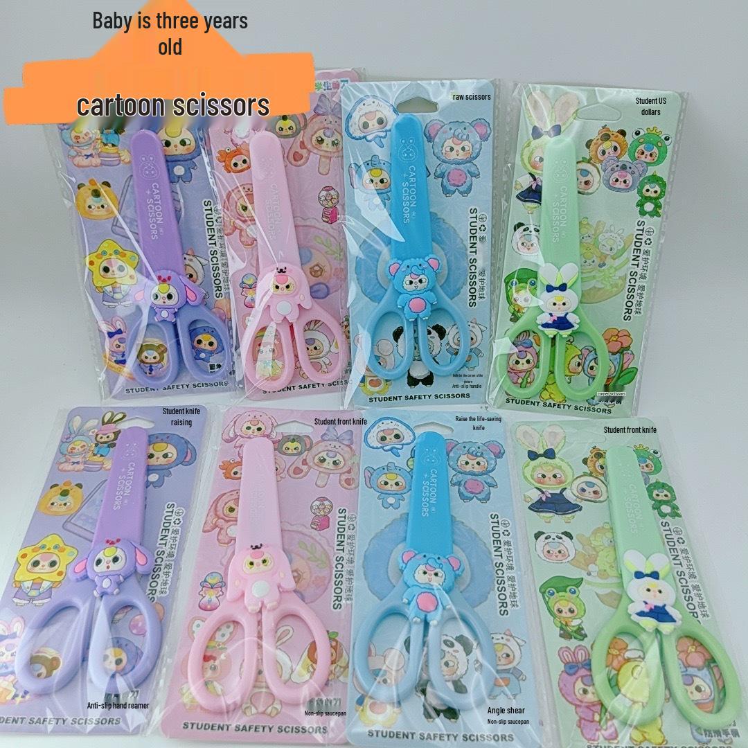 Sanrio Kids Safety Scissors - Cinnamoroll, Kuromi, My Melody Designs for Primary School Students.