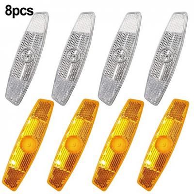 High Quality Spoke Reflectors Bicycle 8 Piece Bicycle Plastic Reflectors Set