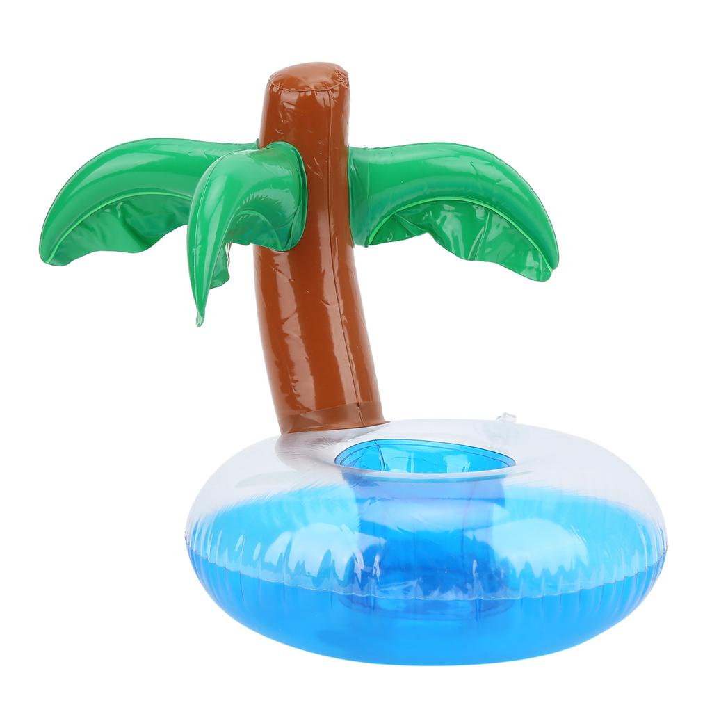 12pcs Coconut Trees Inflatable Pool Drink Holder Beach Party Cup Holder Decoration