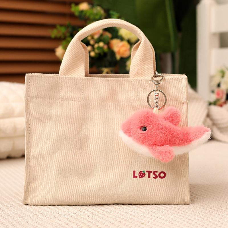 Cute Little Dolphin Doll Plush Toy Blue Dolphin Bracelet Girl Bag Keychain Small Pendant