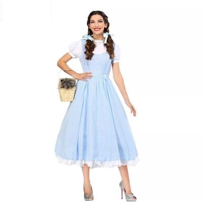 Halloween, Parent-child Costumes, Fairy Tale Wizard of Oz Heroine Dorothy Alice Dress