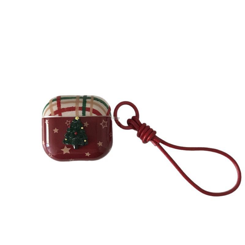 Red star three-dimensional Christmas tree AirPods 1 generation earphone case for Apple AirPods Pro1 generation