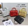 Crocodile Texture Kely Square Stud Handbag Fashionable Tote Bag With Snake Print Large Capacity