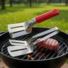 2in1 Shovel Clip Stainless Steel Grip Flip Tongs Egg Steak Spatula Tongs Clamp Pancake Fried Turners Cooking Tool Kitchen Gadget