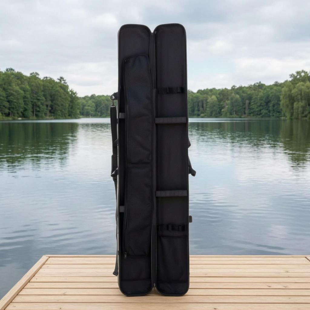 Impact Resistant Fishing Rod Case Safeguarding Hard Shell