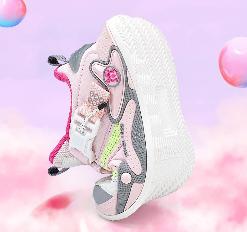 Babudou Wasserdichte Leder-Sportschuhe für Mädchen - Leichte Frühjahrs-/Herbst-Freizeitsneaker für kleine Prinzessinnen