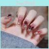 Rose Butterfly Nail Stickers For Women In Jelly Double-sided Long Style A27