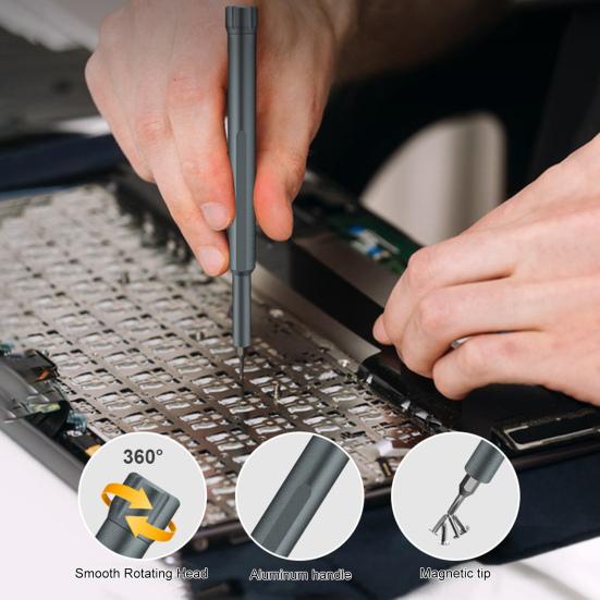 Screwdriver Set Electric Mechanism Smooth Rotation Screwdriver 44-in-1 Quick Magnetic Replacement Electronics Repair Tool