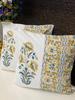 Pair of Handblock Printed Cushion Covers- 16*16 Inches
