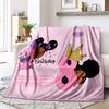 Happy 18Th Birthday Girl Customize Your Name Blanket Used For Chair Office Sofa Bed Camping Soft And Warm Giving Friends And Relatives Birthday