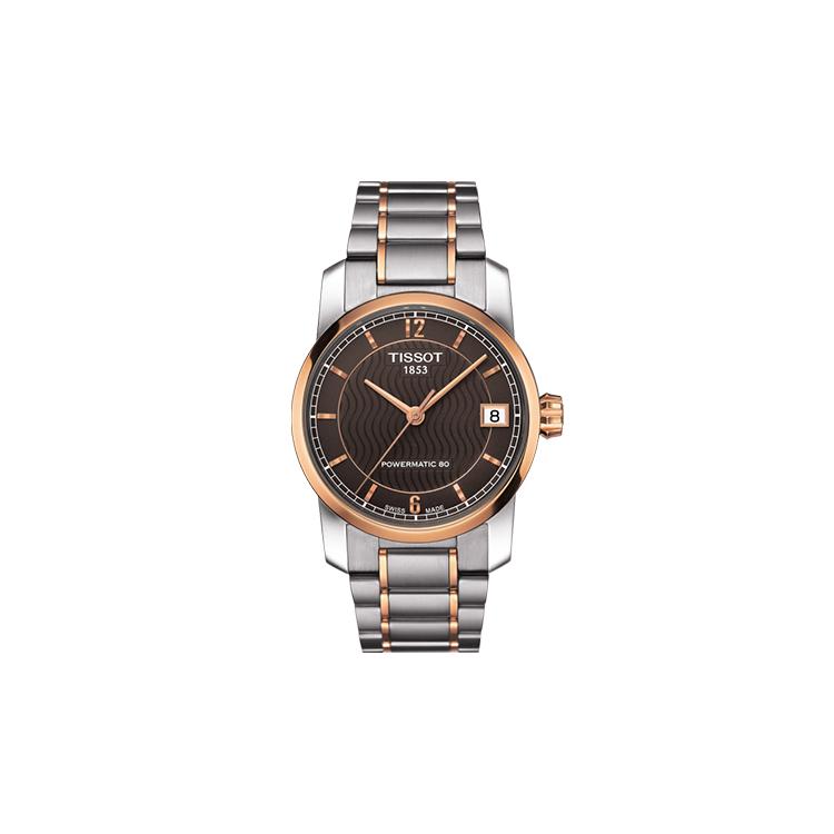 Tissot Ti Automatic Mechanical Movement 50 Meter Water Resistance Women's Watch 32mm Coffee Watch Dial T087.207.55.297.00