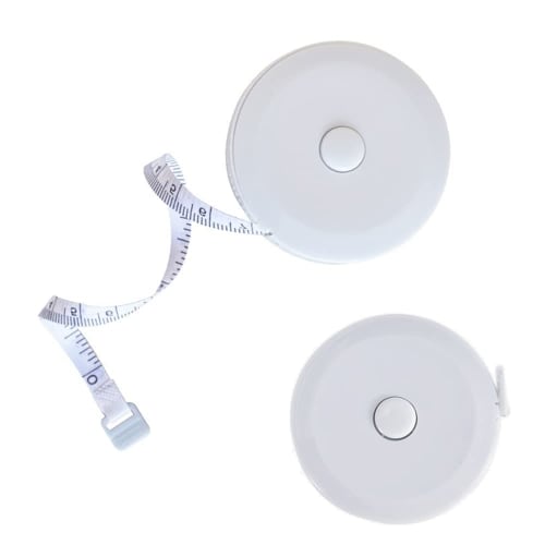 200cm x 79inch Retractable Tape Measure, Set of 2, Double-Sided Graduations, Automatic Retraction, Sewing Ruler, Bust, Waist, Inches/Centimeters, with