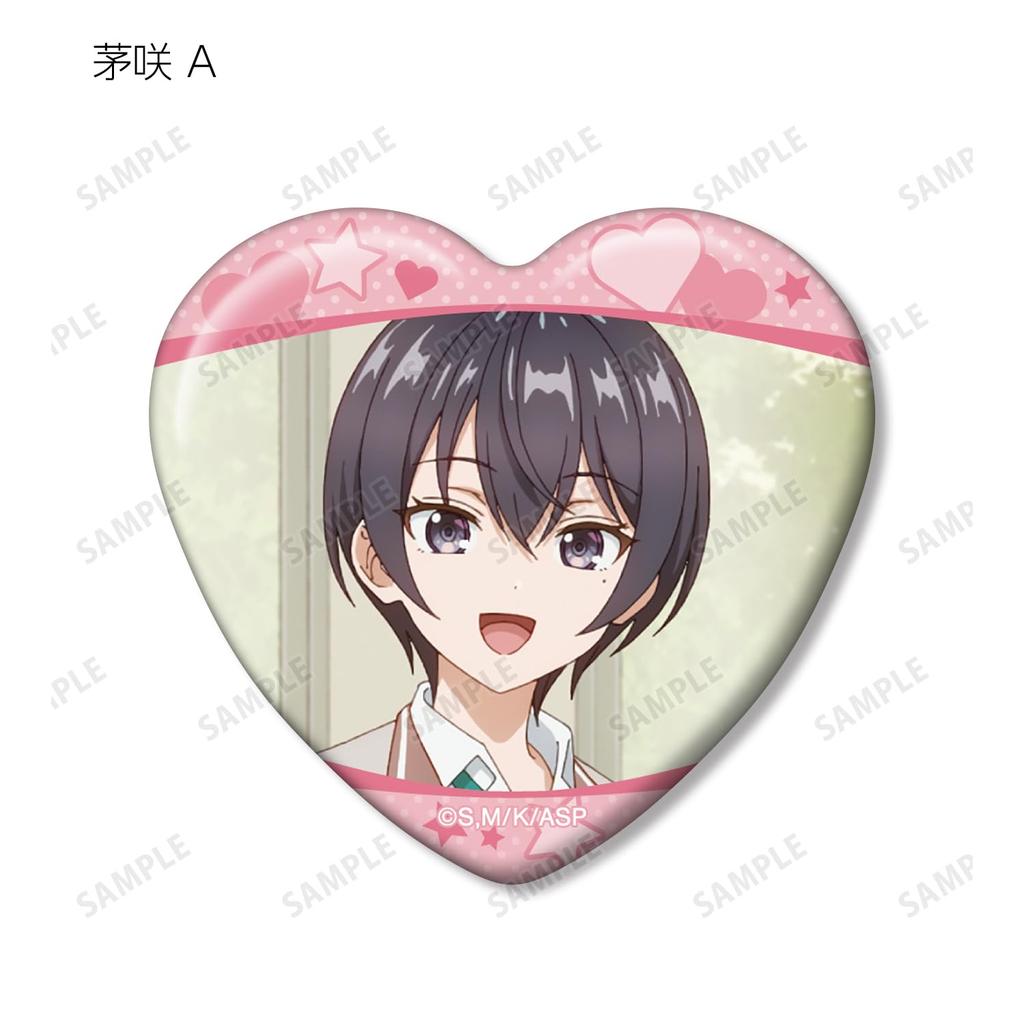 TV Anime "My Neighbor, Arya-san, Who Sometimes Whispers in Russian" Trading Scene Heart-Shaped Can Badges, Box of 10
