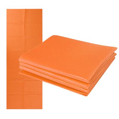 Katlanır Yoga Mat 68x27 Inç 4mm Süper Ince PVC Yoga Mat Plaj Parkı Seyahat Piknik Pilates için