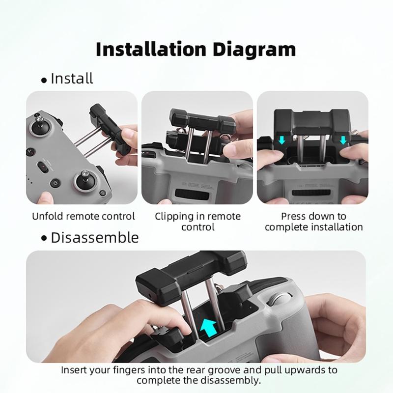 Adjusted Remote Controllers Lanyards Neck Strap Double Hook Belt Fixed Clip for Air 3 Flight Drones