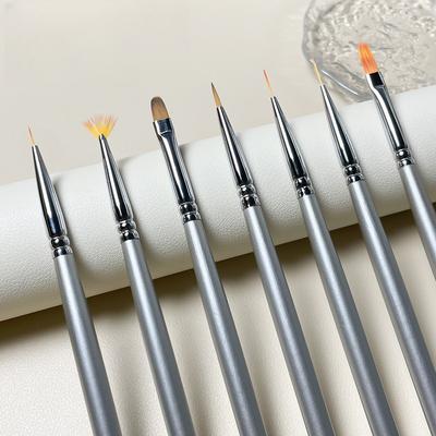 Nail Art Pen Brush Uv Gel Diy Painting Liner Pen Manicure Wooden Drawing Brushes Nails Design Tip Display Painting Tools