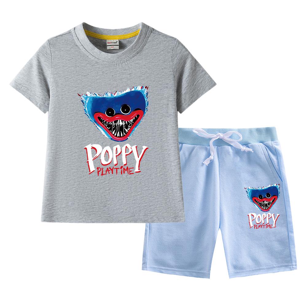 Bobo Boys Reiner Baumwoll Sommer 2023 Kinder Kurzarm und Shorts Set