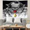 1PC Scary Clown Horror K-pop music group Tapestry Accessories for Bedroom,Livingroom, dormitory Room Wall Decor Fan Birthday Gifts