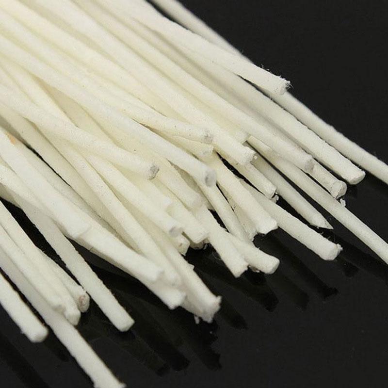 100 Pieces Of Natural Candle Wick Low Smoke 6-Inch Pre Waxed 100% Natural Cotton Wick