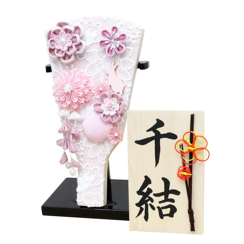 Osaka Choseido Hagoita cute and with personalized wooden tag included perfect for the first New rose (battledore), stylish, compact, stand, (shipped
