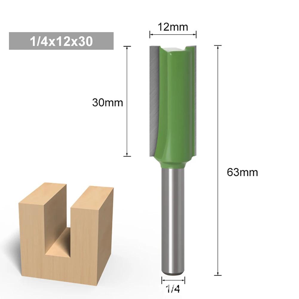 Single Double Flute Straight Bit 6mm Shank Milling Cutter for Wood Tungsten Carbide Router Bit Woodwork Tool Woodworking Tools