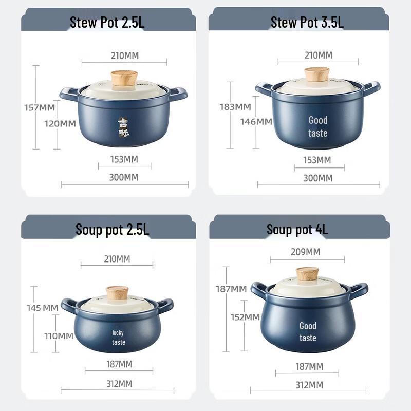 Bear High-Temperature Ceramic Stew Pot