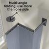 Folding Bathroom Divider No-Drill Waterproof Wet-Dry Separation Shower Curtain Alloy Track Shower Partition Supplies