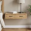 Wall Mounted Side Table Artisan Oak 87.5 X 34.5 X 17 Cm